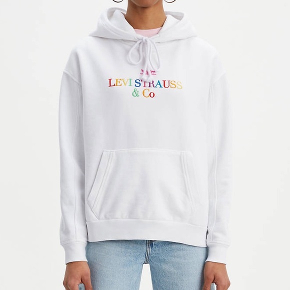 Levi’s 90’s Logo Hoodie with Rainbow Embroidery - Picture 4 of 5